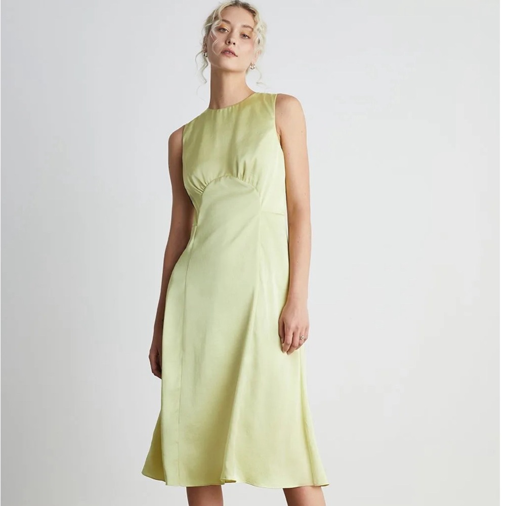 NWOT Who What Wear Jasmine Satin Sleeveless Dress